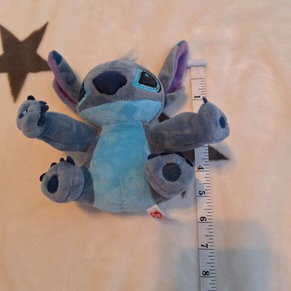 6" Plush - STITCH from Disney - Ty Beanie Baby - Lilo & Stitch Alien - 2023 - Picture 4 of 8